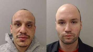 Joshua Allen Spero (L), and Todd Wayne Campbell (R) - (Photo courtesy of Sarnia Police Service)