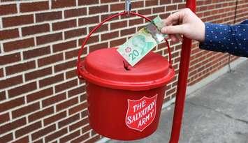 Salvation Army Kettle. (Photo by Matt Weverink)