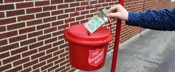 Salvation Army Kettle. (Photo by Matt Weverink)