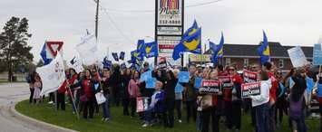 An education rally in Sarnia-Lambton. (File photo by Colin Gowdy, BlackburnNews)