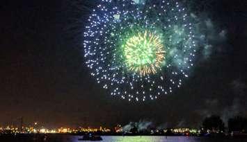 Canada Day fireworks in Sarnia (Blackburn Media photo by Josh Boyce)