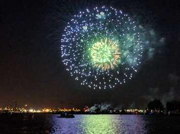 Canada Day fireworks in Sarnia (Blackburn Media photo by Josh Boyce)