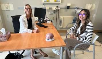 Bluewater Health Discovery Week May, 2025. Left to right, Dr. Elizabeth Lounsbury, neurologist and Renee Fajardo, medical student. Submitted photo.