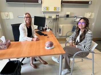 Bluewater Health Discovery Week May, 2025. Left to right, Dr. Elizabeth Lounsbury, neurologist and Renee Fajardo, medical student. Submitted photo.