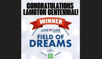 Lambton Centennial Field of Dreams winner. Image courtesy of Principal Leo Spence.