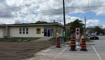 Construction happening in Point Edward, May 2025 (Photo by: Lambton County OPP)