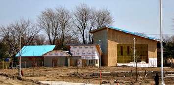 New site services building at Sarnia Centennial Park. April 2017 (Photo by Meghan Bond)