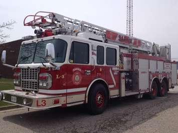 Sarnia fire truck (BlackburnNews.com file photo)