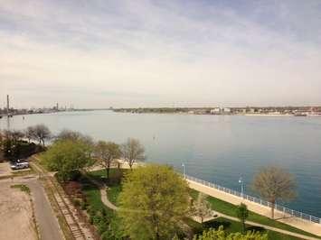 St. Clair River looking south from Sarnia. BlackburnNews.com (Photo by Melanie Irwin)