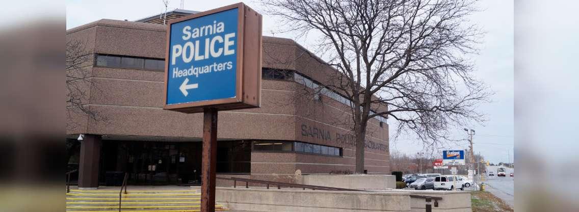 Sarnia Police Headquarters on Christina Street. December 6, 2018. (Photo by Colin Gowdy, BlackburnNews)