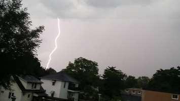 Intense lightning in Sarnia storms Sept 5, 2014 (photo courtesy of Patricia Lacroix)