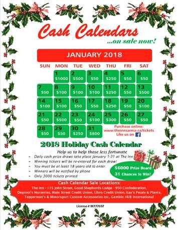 Inn of the Good Shepherd Cash Calendar.