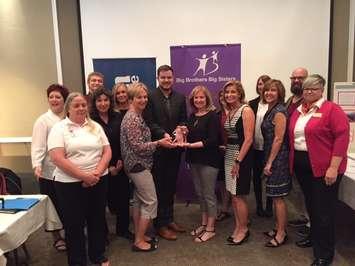 Lambton College Receives national recognition from Big Brothers and Big Sisters Canada. September 15, 2016 BlackburnNews.com photo by Melanie Irwin.
