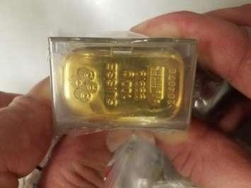 Gold bars seized at the Blue Water Bridge. (Photo courtesy of U.S. Customs and Border Protection)