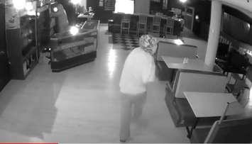 Video surveillance screenshot at a business in the 1800 block of London Line. (Courtesy of Sarnia Police Service)
