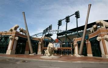 Comerica Park in Detroit. home of the Tigers. July 2007. (Photo from Wikipedia)