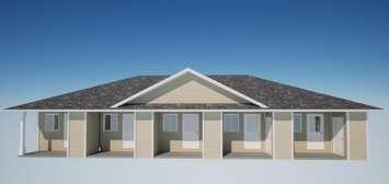 Tiny housing units Habitat for Humanity would like to build on Christina Street in Sarnia. Image captured from Sarnia planning report.
