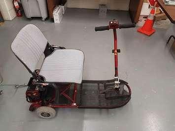 A Scooter Found On The Howard Watson Nature Trail - Feb 9/17 (Photo Courtesy of Sarnia Police)