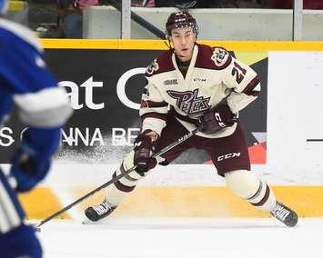 Jonathan Ang of the Peterborough Petes. Photo by Aaron Bell/OHL Images