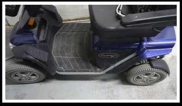 A scooter found behind Sarnia's Food Basics Feb 10-15 (Photo from Sarnia Police)