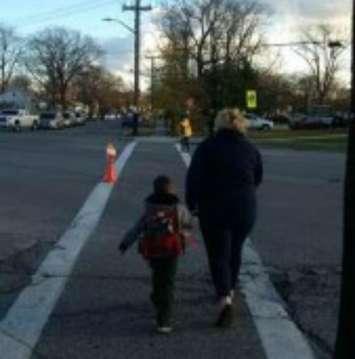 School Crossing. Photo submitted by Sarnia Police Service. 
