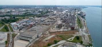 Aerial view of Imperial Sarnia's former lubricants, manufacturing, blending and packaging operation. (Photo courtesy of Imperial Sarnia.)