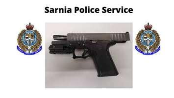 A ghost gun seized by Sarnia police (Photo courtesy of Sarnia Police Service)