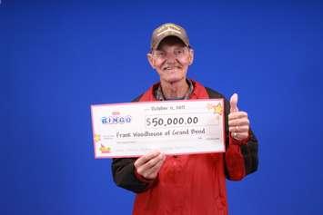 Instant Bingo winner Frank Woodhouse of Grand Bend. Submitted photo.