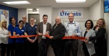 Ribbon-cutting ceremony at LifeLabs' London Road facility in Sarnia. March 29, 2019. (Photo by Colin Gowdy, BlackburnNews)