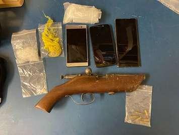 Firearm and drugs seized by Sarnia police September 15, 2021. Photo provided by the Sarnia Police Service. 