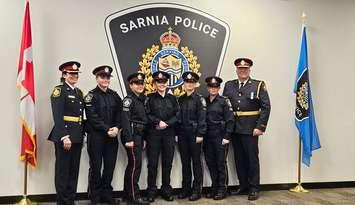 Auxiliary Policing Unit swearing-in ceremony May 2, 2024. Photo courtesy of the Sarnia Police Service.