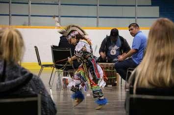 Lambton College's 25th annual pow wow, special educational awareness day. April 7, 2017 BlackburnNews.com photo by Meghan Bond