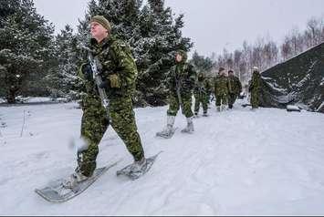 Canadian army doing winter training. Photo courtesy of the Canadian Armed Forces.