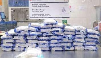 The CBSA seized 50 kilograms of cocaine at the Bluewater Bridge - Nov. 18/19 (Photo courtesy of Canada Border Services Agency)
