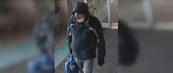 A person of interest in a Sarnia police investigation of purse thefts. (Photo provided by SPC)