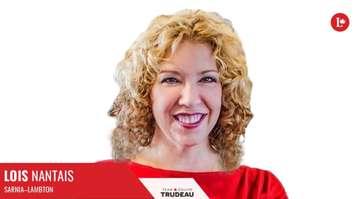 Sarnia-Lambton Federal Liberal candidate Lois Nantais.  July 2021.  (Photo from Twitter)