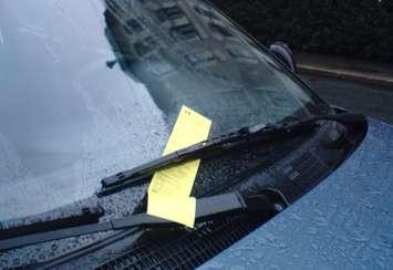 Parking ticket in Oslo, Norway. 6 August 2008. (Photo by ThorRune)