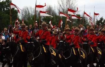 RCMP Musical Ride in Ottawa, ON July 2013. (Photo by Maureen Revait)