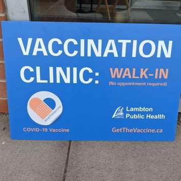 Lambtn Public Health walk-in COVID-19 vaccine clinic. (Photo submitted by Sarah Woodley).