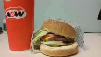 A&W Teen Burger. BlackburnNews.com photo.