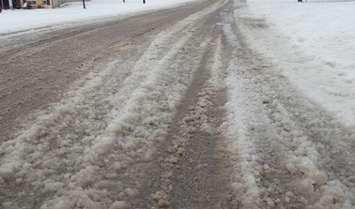 Slushy roads. (CKNXNewsToday.ca stock photo)