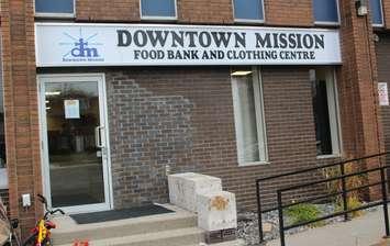 Downtown Mission Food Bank and Clothing Centre at 875 Ouellette Ave. November 25, 2016. (Photo by Maureen Revait)