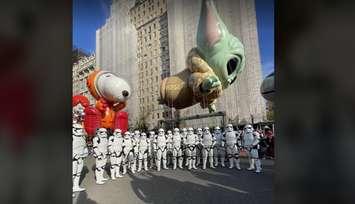 Stormtroopers participating in the Macy's Thanksgiving Day Parade. November 25, 2021 (Submitted photo.)