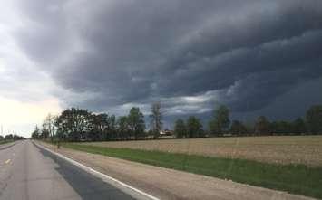 Menacing Storm Clouds May 27, 2015 (BlackburnNews.com file photo by Ron Dann)