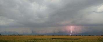 A thunderstorm over Hillman Marsh.  (File photo courtesy of Robert Longphee)