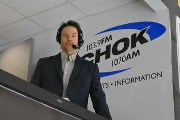 Leigh Cunningham is set to call his 1,500th career OHL game on March 18/23 (Photo courtesy of Sarnia Sting)