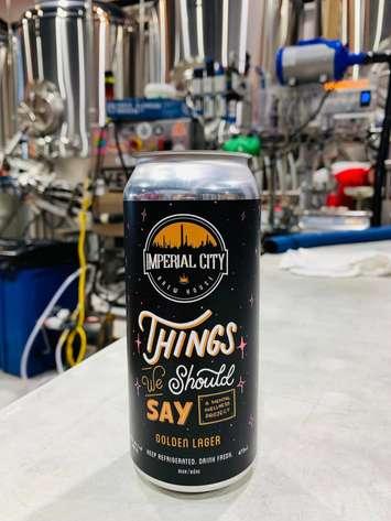 "Things We Should Say" craft beer. (Photo courtesy of Project Mental Wellness via Facebook) 