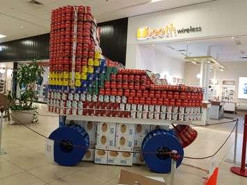 CANstruction 2018. Arlanxeo’s “ I cant believe I Skate the whole thing” (photo by Stephanie Chaves)