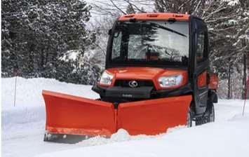 Rugged terrain vehicle used for snow removal in Sarnia. Image courtesy of Sarnia council agenda. February 13, 2023.