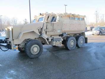 BAE Caiman armoured personnel carrier acquired by the St. Clair County Sheriff's Office. Submitted photo.